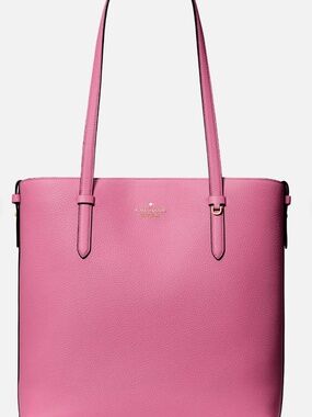 Kate Spade Juliette Pebble Leather Medium Tote Nouveau Rose Pink KN188 BNWT